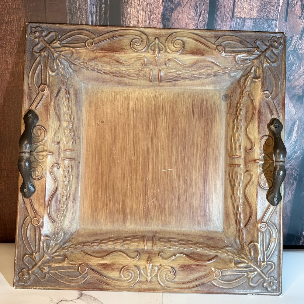 Southern Living Elegant Wooden Tray